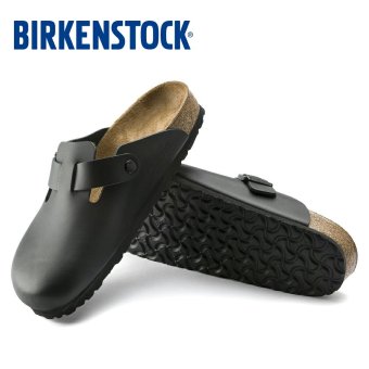 ビルケンシュトック ボストン サンダル クロッグ メンズ 0060191 BIRKENSTOCK Boston ナチュラルレザー 本革 レギュラー幅 黒 ブラック カジュアル シンプル