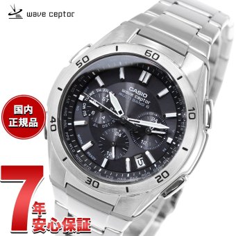 カシオ CASIO wave ceptor 電波 ソーラー 電波時計 腕時計 メンズ クロノグラフ アナログ タフソーラー WVQ-M410DE-1A2JF