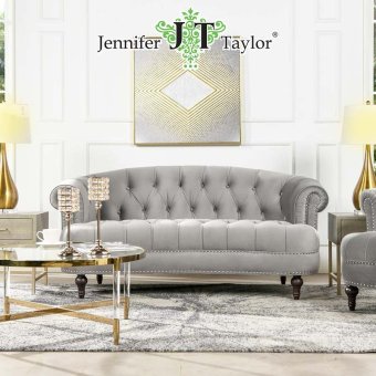 ソファ 座椅子 2人掛け La Rosa 865 ジェニファーテイラー Jennifer Taylor Home アンティーク調 ヨーロピアン クラシック インテリア ブランド 輸入家具 2人掛