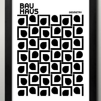 日本製 バウハウス BAUHAUS A3 サイズ ポスター アート おしゃれ 絵画 インテリア 北欧 イラスト マット紙 艶消し アートパネル 額 フレーム デザイン 壁掛け ギフト 新築祝い ディスプレイ  速達 送料無料