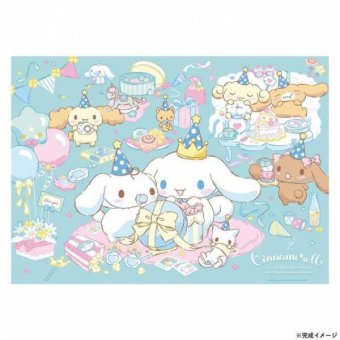 ジグソーパズル 600ピース シナモロール パーティはつづく 600-013 サンリオ キャラクター グッズ 玩具 パズル 大人 子供 知育 室内遊び プレゼント ギフト 贈り物 サンリオ正規ライセンス品