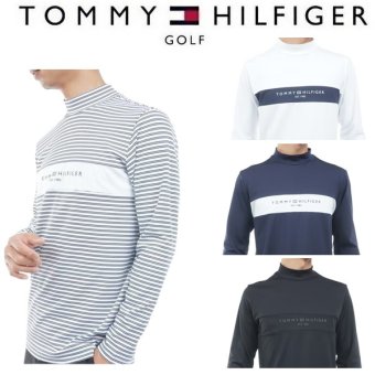 トミーヒルフィガー ゴルフ メンズ ベア天 長袖モックシャツ TOMMY HILFIGER THMA664 2026年秋冬モデル お誕生日祝い お祝い 記念品 お父さん 父の日 彼氏 男性 30代 40代 50代 60代  還暦祝い 敬老の日 人気プレゼント プレゼント
