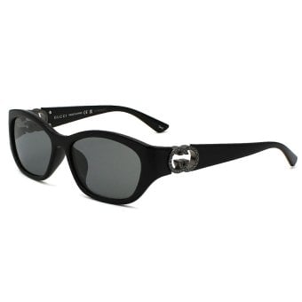 グッチ GUCCI サングラス アジアンフィット アイウェア UVカット スクエア GG1826SK-004 メンズ レディース ユニセックス ブラック+グレー 国内正規品