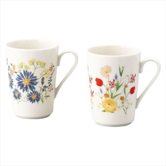 日比谷花壇 FLORIOGRAPHY（花言葉） ペアマグセット（チューリップ･孔雀草） HBK20-13  内祝 内祝い お祝 御祝 記念品 出産内祝い プレゼント 快気祝い 粗供養 引出物