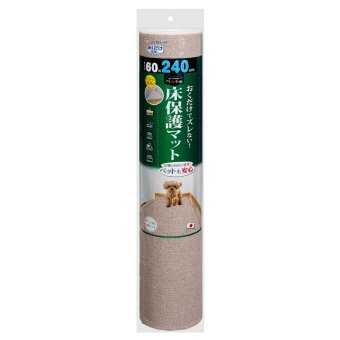 サンコー おくだけ吸着 ペット用床保護マット ベージュ 撥水 防臭 洗濯可 タイルマット