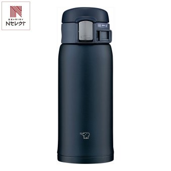 象印 ステンレスマグ ワンタッチ 360ml ネイビー マグボトル 広口 ワンタッチオープン 保温保冷 食洗機対応【北海道・沖縄県・離島 配送不可】