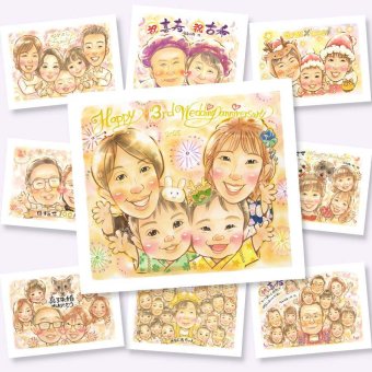 結婚記念日のギフトに、写真とは違う、ぬくもりのある記念品です。修正無料・下書き確認付き。安心してご注文いただけます。 似顔絵 プレゼント 結婚記念日 贈り物 名入れ 手描き ギフト 結婚記念日 結婚30周年 金婚式 結婚10周年 記念日 周年記念 夫婦 家族 両親 下書き確認 修正無料 名入れ 親孝行 喜ばれる かわいい そっくり 周年 結婚記念日 親孝行 記念日 感謝 卒寿祝い 結婚祝い