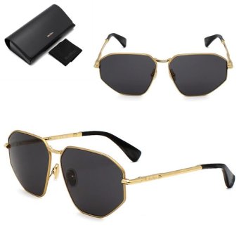 マックスマーラ サングラス MAX MARA MM0143/S 30A 59 サングラス ノーズパッド MM0143-30A-59 ゴールド ブラック ユニセックス