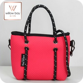 ウィローベイ ショルダーバッグ レディース ブランド WILLOWBAY ブティックタイニー マザーズバッグ  2WAY FUCHSIA PINK
