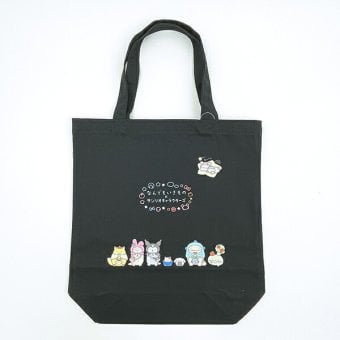 サンリオ みんな × なんでもいきもの トートバッグ ブラック Sanrio 送料込み
