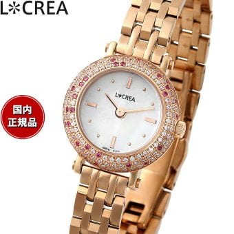 ルクレア LCREA クロンヌ COURONNE ソーラー 腕時計 レディース LC2401-PG5L