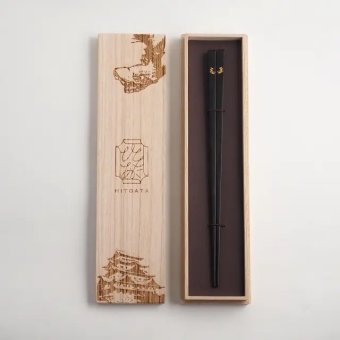 名古屋のお箸 / 黒檀 / 桐箱入り【送料無料（北海道・沖縄を除く）】