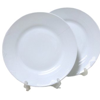ロイヤルコペンハーゲンROYAL COPENHAGEN　エレメンツ　ホワイトELEMENTS  WHITE　2597625／1017498プレート26cm PLATE  FLAT  ペア【ブランドボックス付属】【御結婚御祝・内祝・新築御祝・還暦御祝・御礼・寿・ギフト包装可能】
