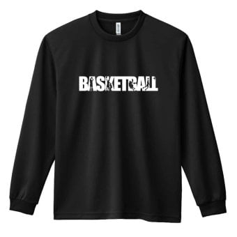 バスケ ロンT 長袖 Tシャツ メンズ 練習着 レディース ジュニア ウェア ドライ おもしろ tシャツ 名入れ おしゃれ キッズ 文字入れ無料 「プレイング バスケロゴ」 アートワークスコウベ 【送料無料】