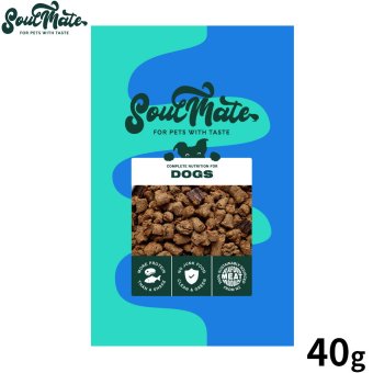SoulMate ソウルメイト DOGベイクド＆エアドライフード ドッグフード レッドミート 40g