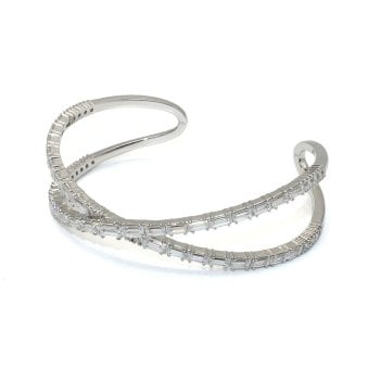 スワロフスキー swarovski ブレスレット Hyperbola バングル 5677626 ハイパーボラ アクセサリー レディース シルバー 海外正規品