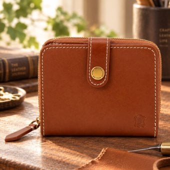 ベリーズヨーク　BELLIES YORK　二つ折り財布　BYTM1944BR　ブラウン　茶色　ベジタブルタンニン　イタリアンレザー　牛革　”エイジングを楽しむ革小物”