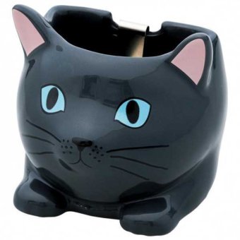 蚊取り線香入れ ミニ かやり 猫 磁器製 蚊遣り 蚊取り線香ホルダー おしゃれ 陶器 雑貨 夏 インテリア 玄関 リビング 贈り物 ギフト 癒し 黒猫 雑貨 セトクラフト