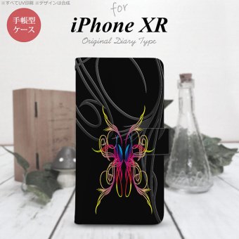 iPhoneXR iPhone XR 手帳型スマホケース カバー ピンスト 黒 ピンク ブルー  nk-004s-ipxr-dr1238
