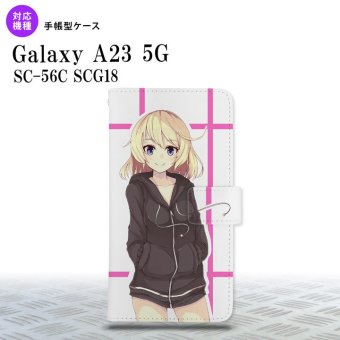 Galaxy A23 GalaxyA23 手帳型スマホケース カバー 女の子 キャラ ピンク 2022年 10月発売 nk-004s-a23-dr1327