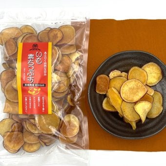 茨城県産 べにはるか 素揚げ 素ちっぷす 4袋 さつまいもチップス 茨城産 紅はるか スライス おやつ
