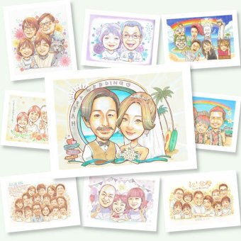 結婚式の記念に、「ありがとう」を形にする似顔絵ギフトです。下書き確認ができるので、安心して贈れます。 結婚祝い 似顔絵 プレゼント ギフト 名入れ 贈り物 手描き 結婚式 記念 婚礼 ウェディング ブライダル 両親 新郎 新婦 カップル 下書き確認 名入れ 修正無料 サプライズ かわいい 実績多数 似てる ウェディング 結婚式 一生もの 思い出 感動 感謝の品 古希祝い 還暦祝い 米寿祝い