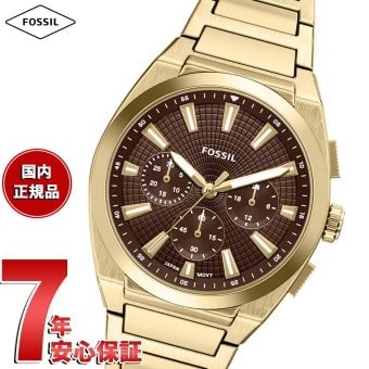 フォッシル FOSSIL 腕時計 メンズ EVERETT クロノグラフ アナログ ゴールドトーン ステンレススチールウォッチ FS6184【2026 新作】