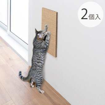 吸着壁に貼れる猫のつめとぎ 麻 2個入り