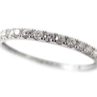 ダイヤモンド リング ハーフエタニティ 0.15ct プラチナ Pt950 指輪 13号 細身 シンプル 重ね付け レディース ジュエリー アクセサリー ギフト プレゼント 記念日