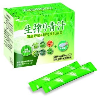 生搾り青汁 国産野菜と植物性乳酸菌 / 青汁 国産 大麦若葉 赤神力 麦緑素 生搾り 野菜エキス 植物性乳酸菌 健康食品 栄養補助 毎日習慣 家族 健康維持 / 国産大麦若葉と6種の野菜エキスを凝縮 毎日の健康習慣に続けやすい生搾り青汁