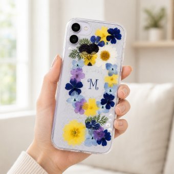 【ほぼ全機種対応スマホケース❁】押し花スマホケース NO.674（着日指定不可） 押し花＆レジン iPhone/Xperia/AQUOS/Galaxy他
