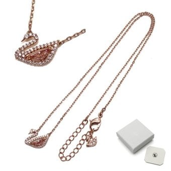SWAROVSKI スワロフスキー ネックレス 5469989 Swan アクセサリー ローズゴールド