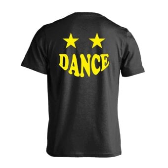ダンス Tシャツ 半袖 メンズ ウェア レディース 練習着 ジュニア ドライ おもしろ tシャツ 速乾 名入れ スポーツ 女子 男子 チーム おしゃれ 文字入れ 「スマイルダンススター」 アートワークスコウベ 【送料無料】