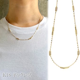 k18 ネックレス 35cm ～ 18金 ネックレス レディース スクエア型 パーツ入り 短い 短め K18ネックレス 最長 45cm スライド式長さ調節可 約10cm短くできるアジャスター 長さ 最短 35cm チョーカー 18k ペタルチェーン ネックレス 18金 ゴールド チェーン 35cm 38cm 40cm 42cm