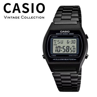 箱なし カシオ 腕時計 メンズ レディース デジタル ブラック 黒 オールブラック メタル 50m防水 ストップウォッチ タイマー アラーム LEDライト レトロ クラシック 海外モデル 逆輸入 プレゼント ギフト 成人 卒業 入学