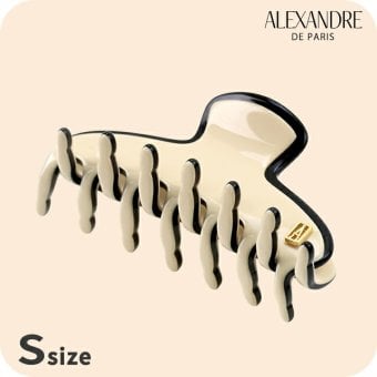 アレクサンドル ドゥ パリ ヘアクリップ レディース ブランド ALEXANDRE DE PARIS リズレSクリップ ACCS-16161-02-S ベージュ ブラック