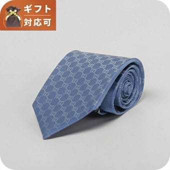 グッチ GUCCI ネクタイ 456520-4B002-4300 メンズ ブルー ネクタイ