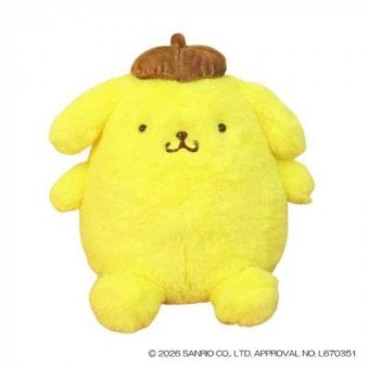 サンリオ ほわほわ ぬいぐるみ ポムポムプリン S イエロー 143150-20 キャラクター グッズ ふわふわ 抱き枕 インテリア 癒し 雑貨 プレゼント ギフト 子供 キッズ サンリオ正規ライセンス品