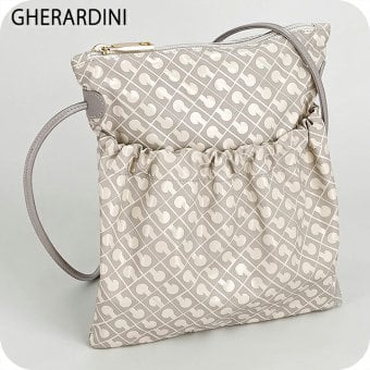 ゲラルディーニ ショルダーバッグ レディース ブランド GHERARDINI Italy GH0231 AVORI ライトグレー