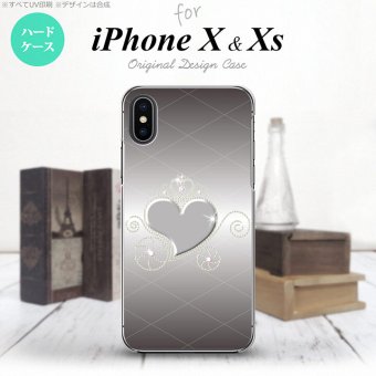 【iPhoneX】【スマホケース/スマホカバー】【アイフォンX】iPhoneX スマホケース カバー アイフォンX ハート(F) グレー nk-ipx-318【メール便送料無料】