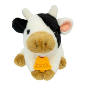 吉徳 りくのなかまたち ぬいぐるみ うし カウベル付き 17cm ウシ 牛 マスコット 人形 癒し系 かわいい 動物 雑貨 キッズ 子供 ベビー ギフト プレゼント 誕生日 お祝い