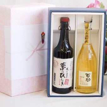 プレミアム焼酎 夢のひとときギフトボックス ５年熟成長期貯蔵麦焼酎夢のひととき30°(大分県)720ml麦焼酎百助 長期貯蔵25°(大分県)720ml