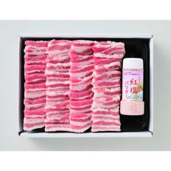 豚肉 焼肉 さくらポーク バラ肉 500g 岩塩セット 国産 三重県産 ブランド豚 三元豚 焼き肉 焼肉用 お取り寄せグルメ ギフト 贈り物 贈答用 プレゼント お祝い 内祝い お返し 敬老の日