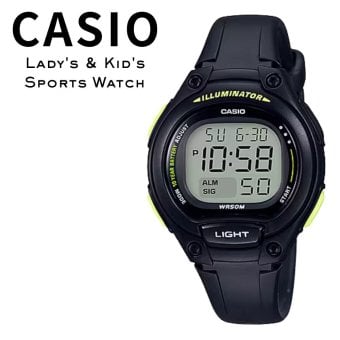箱なし カシオ 腕時計 レディース キッズ 子供 ブラック 黒 デジタル 海外モデル 逆輸入 10年電池 50m防水 LEDライト 小さめ 軽量 学生 スポーツ 入学祝い 誕生日 プレゼント ギフト CASIO 成人 卒業 入学