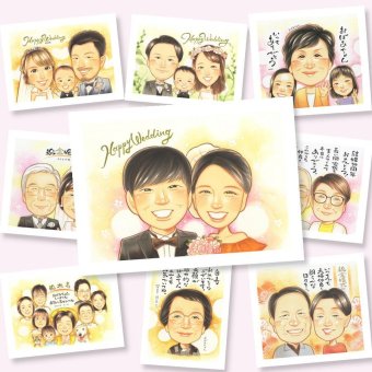 結婚式 ギフト 似顔絵 贈り物 手描き プレゼント 名入れ 結婚式 ウェディング ウェルカムボード 婚礼 結婚祝い 両親 新婦 新郎 カップル 名入れ 下書き確認 修正無料 喜ばれる 実績多数 親孝行 一生もの 一生もの ウェディング ブライダル 思い出 贈答品 クリスマス ブライダルギフト 初任給 大量注文 お祝い返し お祝いの品 傘寿祝い 披露宴 カラフル