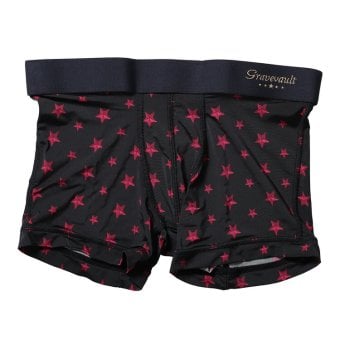 グレイブボールト：STAR STUDS ボクサーパンツ (ブラック)[ボクサーパンツ/ 男性下着/ メンズインナー/人気ブランド/おすすめギフト/誕生日プレゼント/メンズファッション]