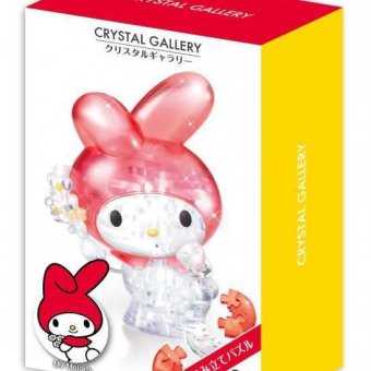 ハナヤマ 立体ジグソーパズル クリスタルギャラリー マイメロディ フラワー サンリオ キャラクター グッズ 透明 ピース 大人 子供 知育 玩具 組み立て フィギュア インテリア 雑貨 プレゼント ギフト サンリオ正規ライセンス品