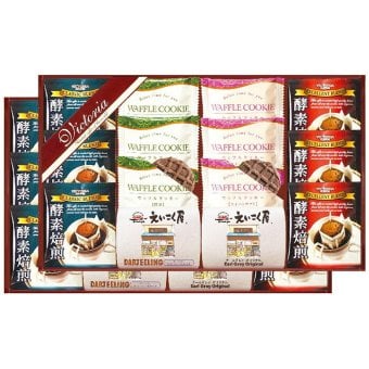 ビクトリアコーヒー ドリップコーヒー＆紅茶・ワッフルクッキーセット VEM-50 VEM-50 内祝い お祝 出産内祝い