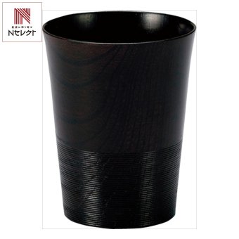 伝 TSUTAE トールカップ 黒 山中漆器 カップ 天然木製 漆器 国産 漆塗【北海道・沖縄県・離島 配送不可】