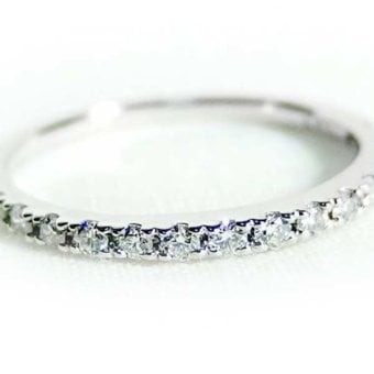 ダイヤモンド リング ハーフエタニティ 0.2ct Pt900 プラチナ 指輪 9号 レディース ダイヤリング 天然ダイヤモンド シンプル 重ね付け 記念日 誕生日 プレゼント